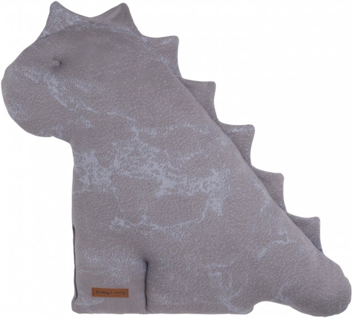 Babys Only Marble Dino Knuffel Cool Grey / Lila